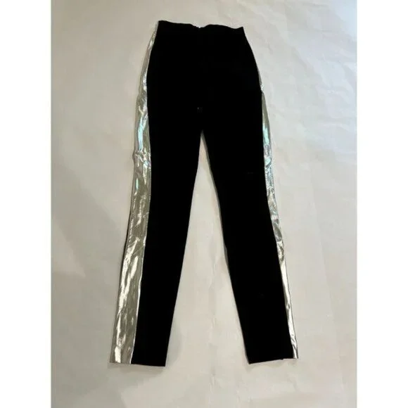 Wolford Uma Leggings in Black/Silver